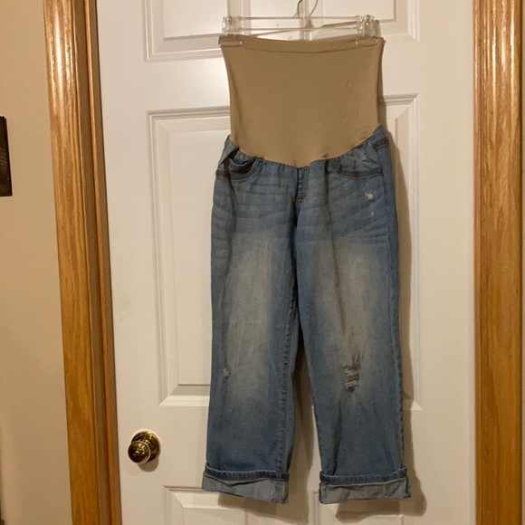 Indigo Blue Maternity Denim Pants -sizeM - Picture 1 of 5